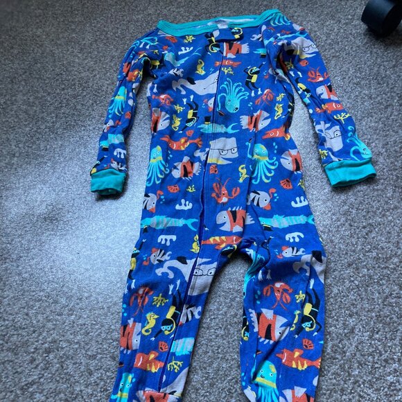 Long sleeve/footless Carter's pjs size 2T - Picture 1 of 1